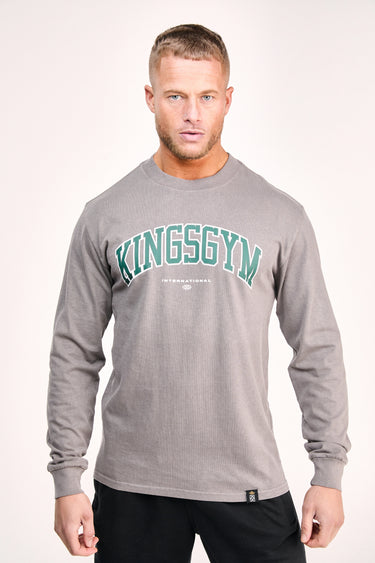 grey Long Sleeve Premium Tees