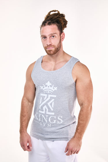 Dark & Light grey Tank Top front