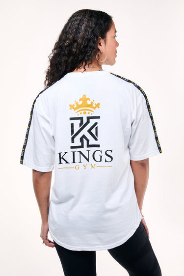 White women T-Shirt Logo Shoulder Tape Back