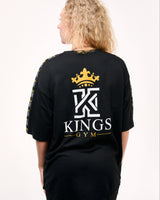 Black women T-Shirt Logo Shoulder Tape Back
