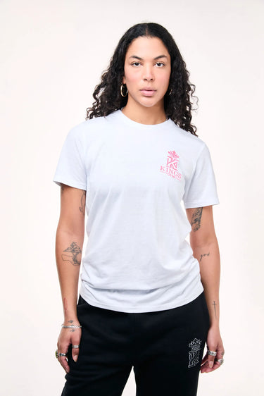 white Gym T-Shirt With Neon Logo