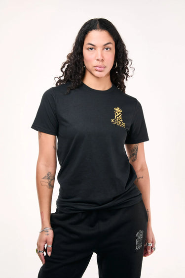 Black Gym T-Shirt With Neon Logo