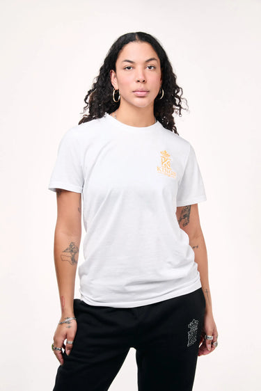 white yellow Gym T-Shirt With Neon Logo