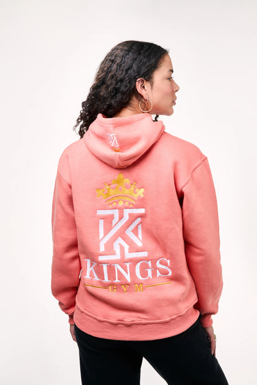 kings gym pink hoodies back