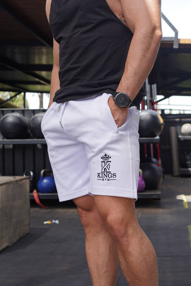 Kings white shorts front detail