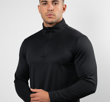 1/4 Zip Long Sleeve Sweat Top