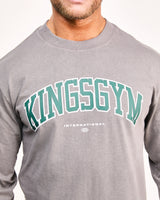 Gym grey Long Sleeve Premium Tees