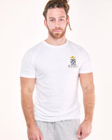 White Classic Muscle Fit Gym T-Shirts Front