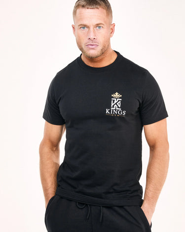 Black Classic Muscle Fit Gym T-Shirts