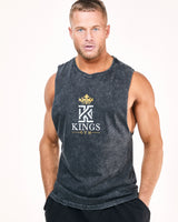 Dark & Light Grey Tank Top Front