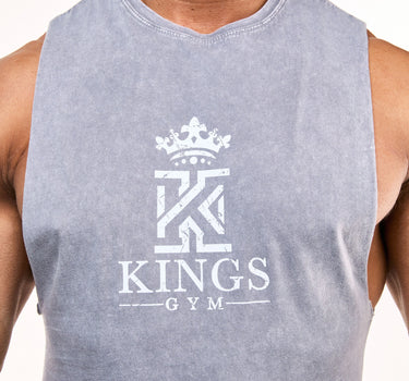 Dark & Light Grey Tank Top-1