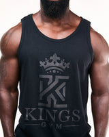 Dark & Light black Tank Top front