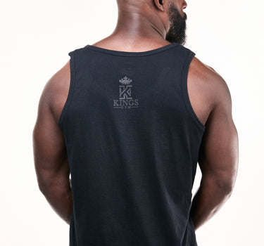 Dark & Light black Tank Top back
