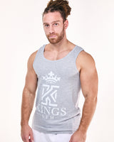 Dark & Light grey Tank Top front