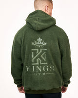 green Kings Fleece Hoodie back