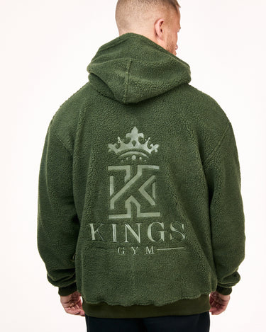 green Kings Fleece Hoodie back