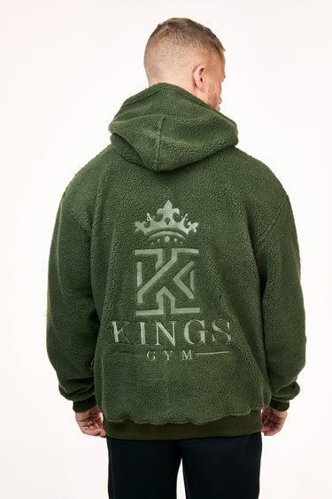 green Kings Fleece Hoodie back