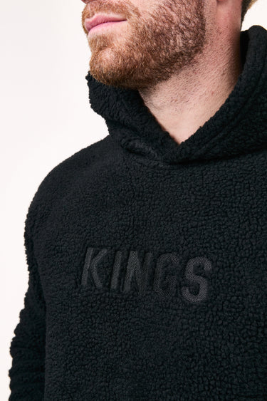 black Kings Fleece Hoodie front