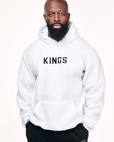 white Kings Fleece Hoodie