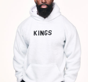 white Kings Fleece Hoodie