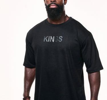 Kings Curved Hem Bodybuilding T-Shirt Front