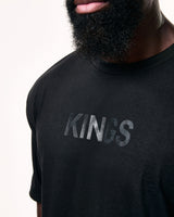 Kings Curved Hem Bodybuilding T-Shirt Front-1