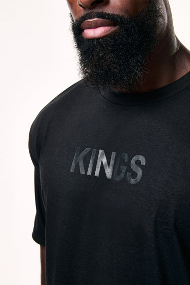 Kings Curved Hem Bodybuilding T-Shirt Front-1