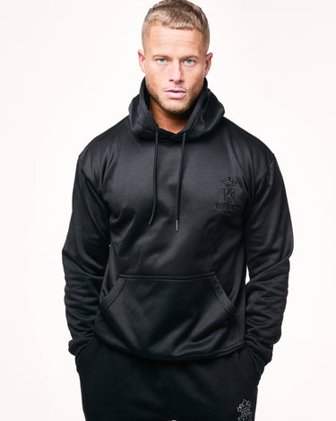 black Premium Gym Hoodie Men