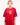 Red women T-Shirt Logo Shoulder Tape-Front