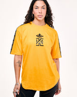 Yellow women T-Shirt Logo Shoulder Tape