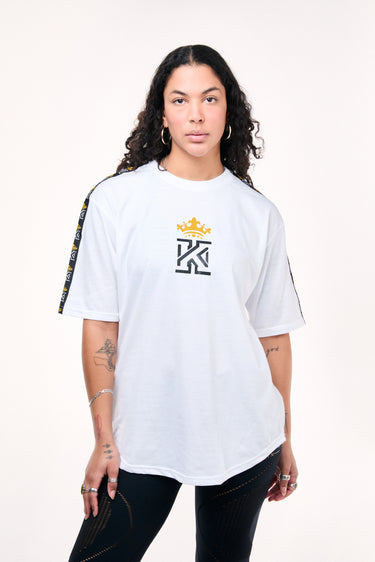 White women T-Shirt Logo Shoulder Tape