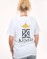 White Gym T-Shirts Women-Back