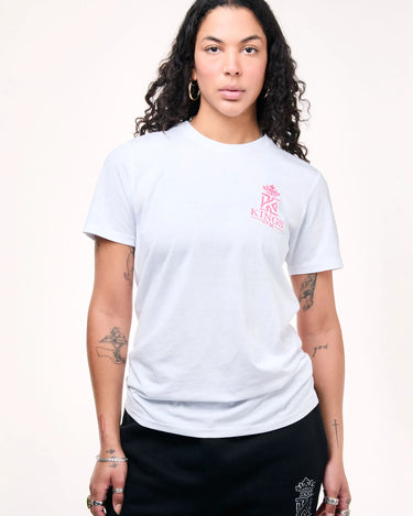 white Gym T-Shirt With Neon Logo