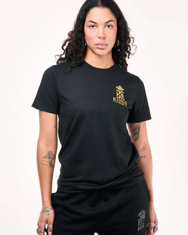 Black Gym T-Shirt With Neon Logo