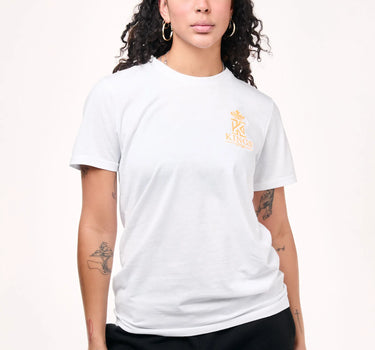white yellow Gym T-Shirt With Neon Logo