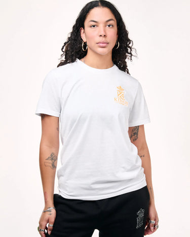 white yellow Gym T-Shirt With Neon Logo
