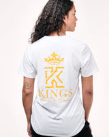 white yellow T-Shirt With Neon Logo Back