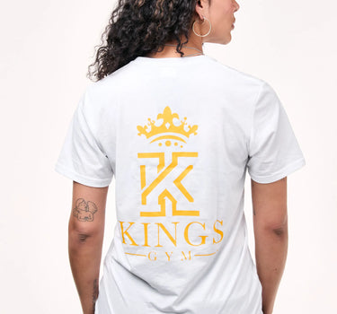 white yellow T-Shirt With Neon Logo Back