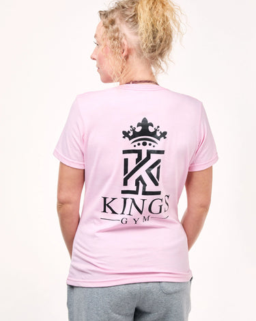 Pink Gym T-Shirts Women Back