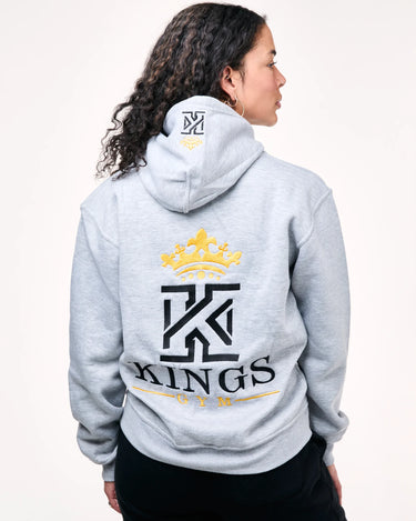 gray gym hoodies back