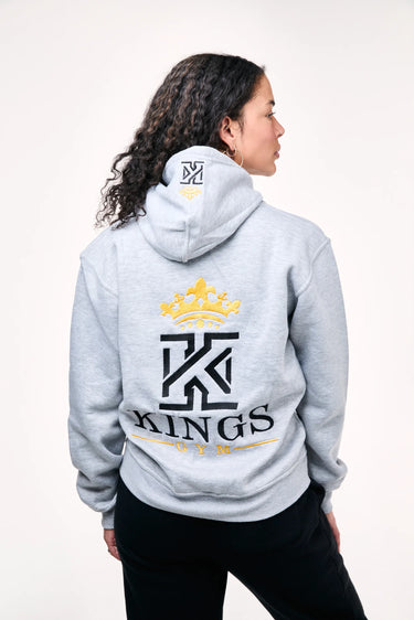 gray gym hoodies back