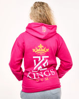 kings gym pink hoodies back