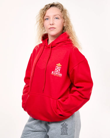 kings gym red hoodies front