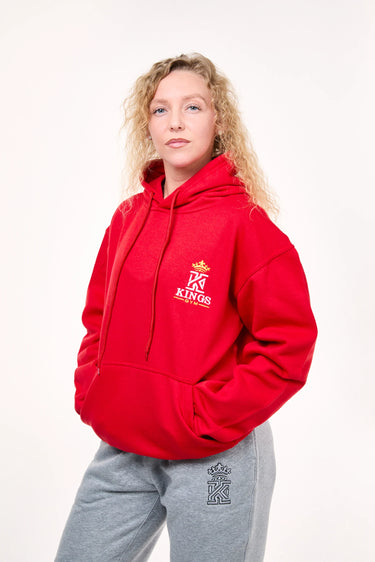kings gym red hoodies front