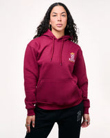 kings gym burgundy hoodies front