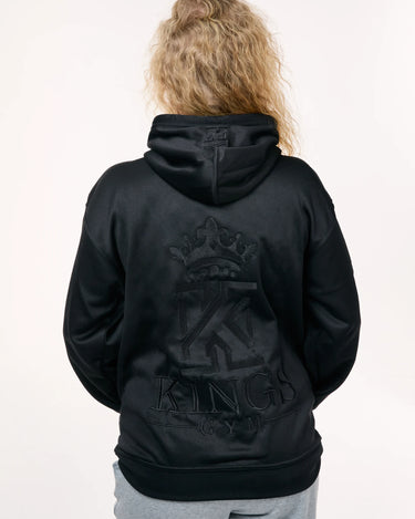 Premium Gym black Hoodie Women back -2 
