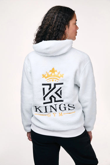 women white hoodie back