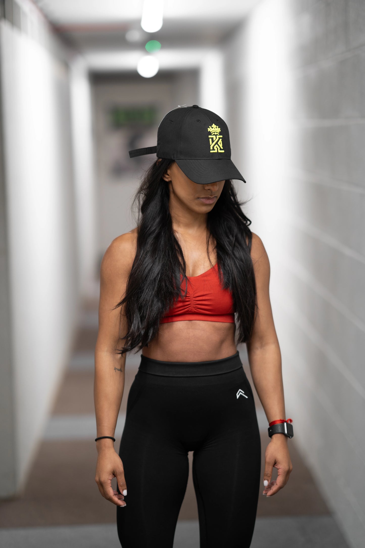 KingsGym Cool Green Cap On Lady