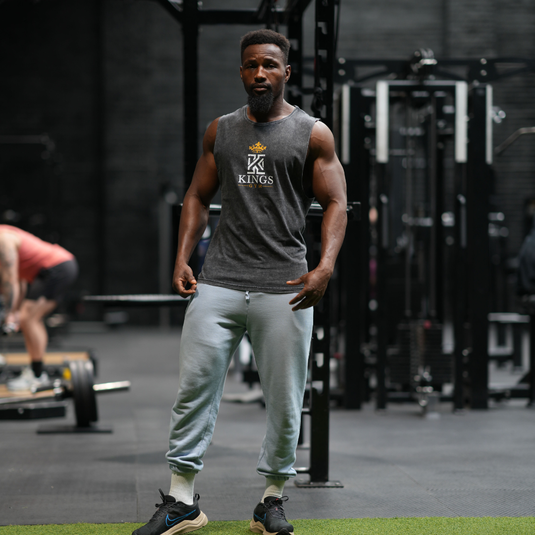 Stylish Kings Gym Dark Grey Tank Top kingsgyms