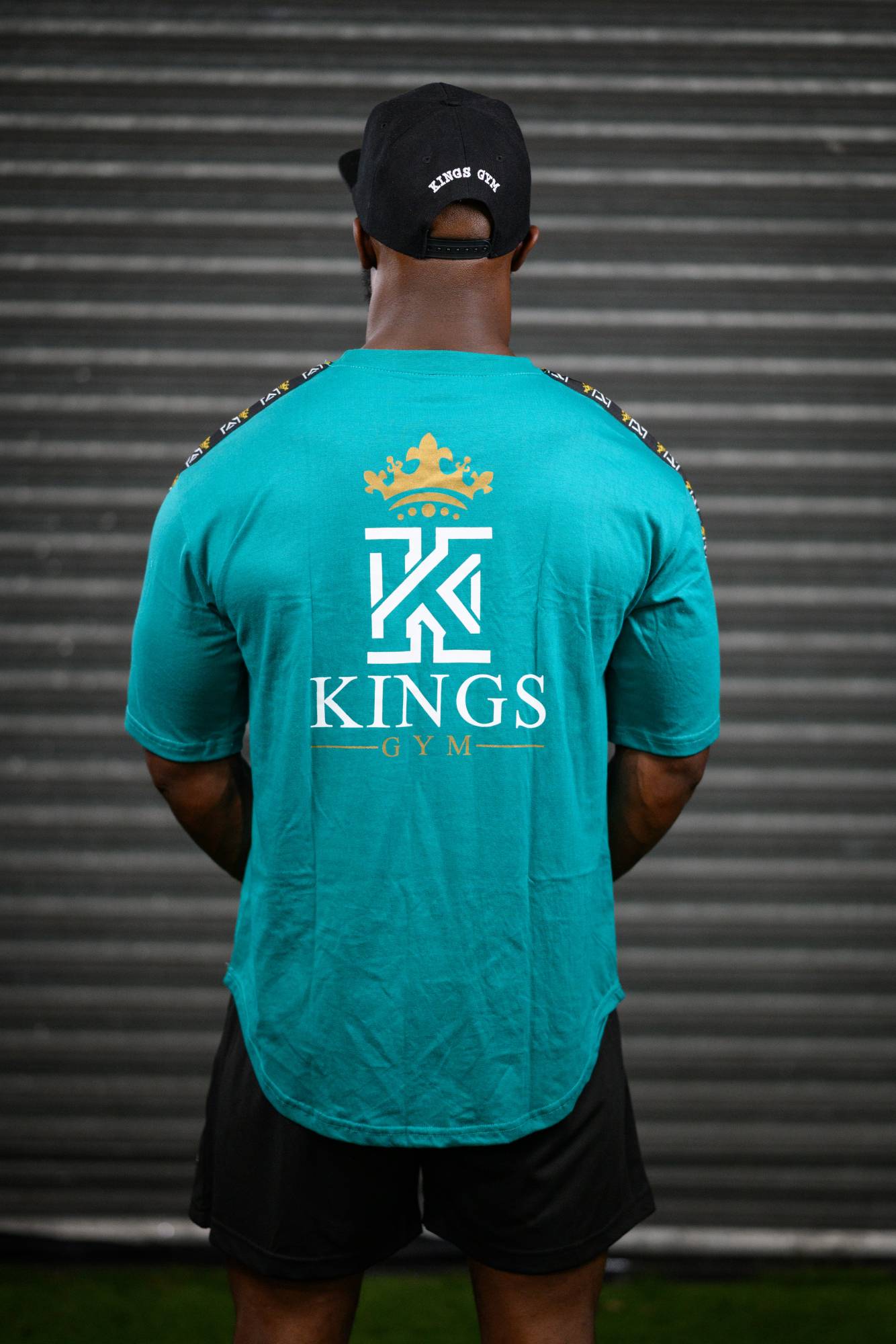 Kings Curved Hem Shirt Aqua Mens Back01